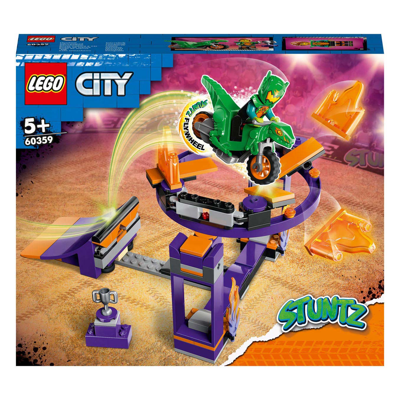 Lego city - uitdaging: dunken met stuntbaan constructiespeelgoed (60359)