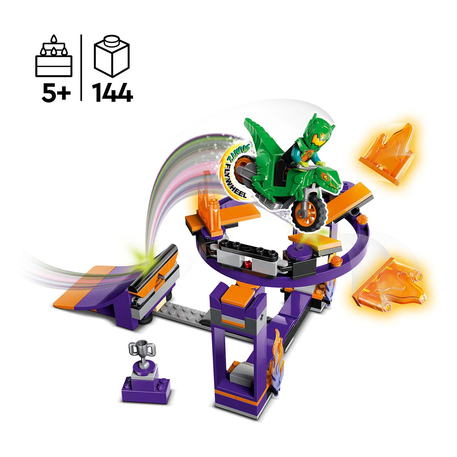 Lego city - uitdaging: dunken met stuntbaan constructiespeelgoed (60359)