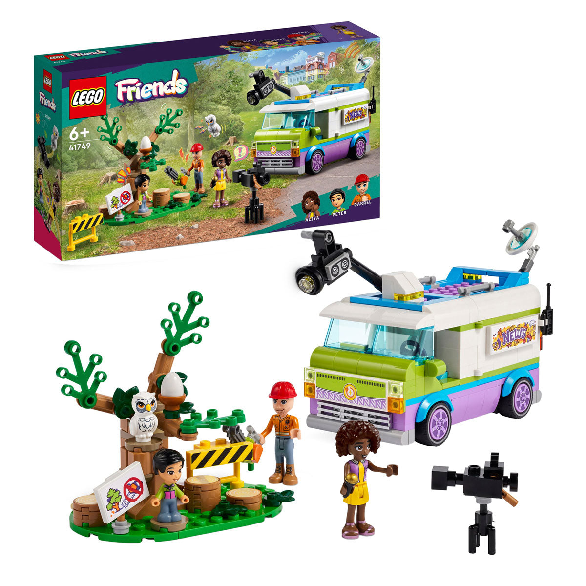 Lego friends - nieuwsbusje constructiespeelgoed (41749)