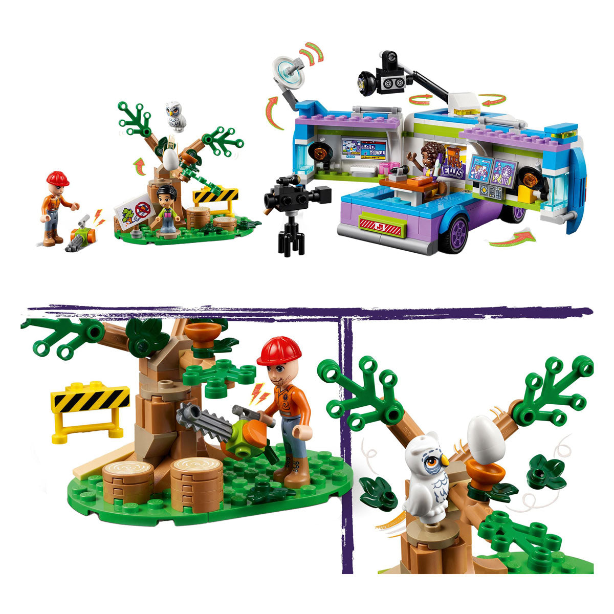 Lego friends - nieuwsbusje constructiespeelgoed (41749)