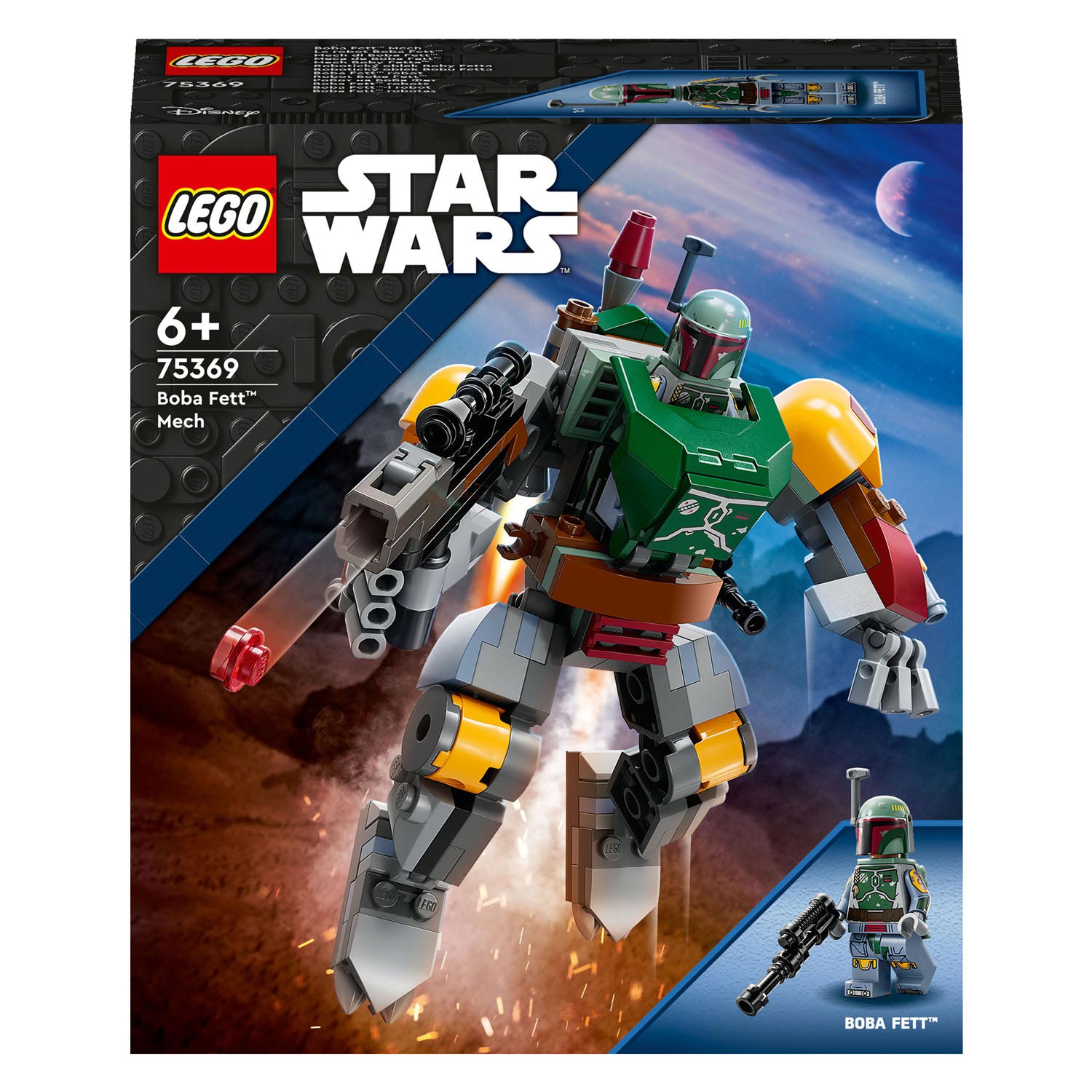 Lego star wars boba fett mecha 75369 licht beschadigd