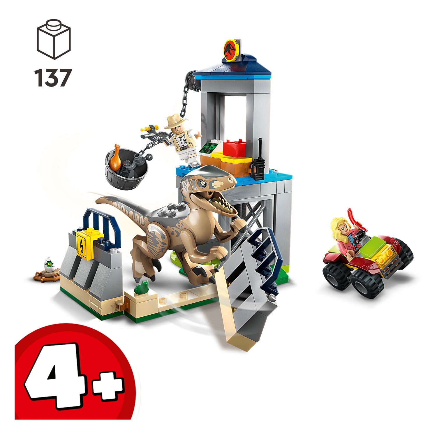 Lego Jurassic World 76957 Velociraptor Ontsnapping