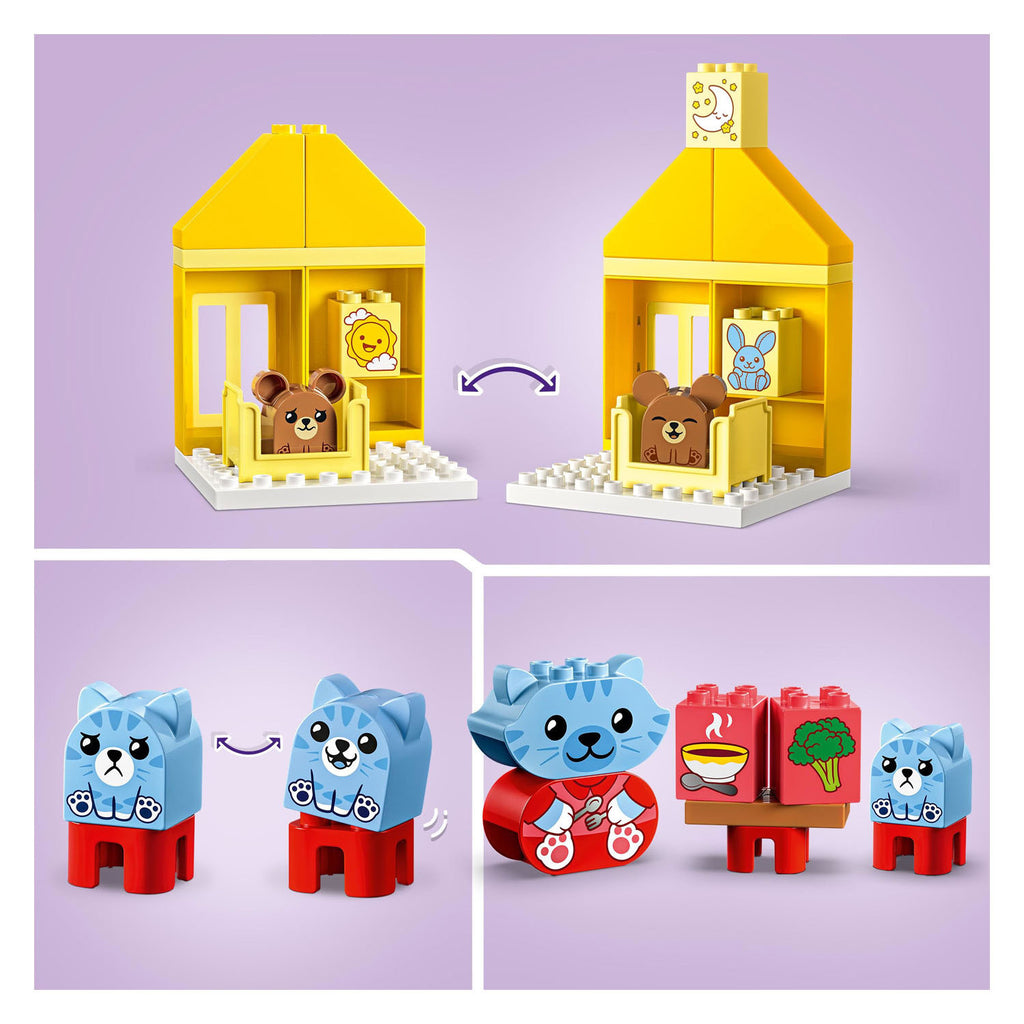 Lego duplo - dagelijkse gewoontes - eten en slapen constructiespeelgoed (10414)