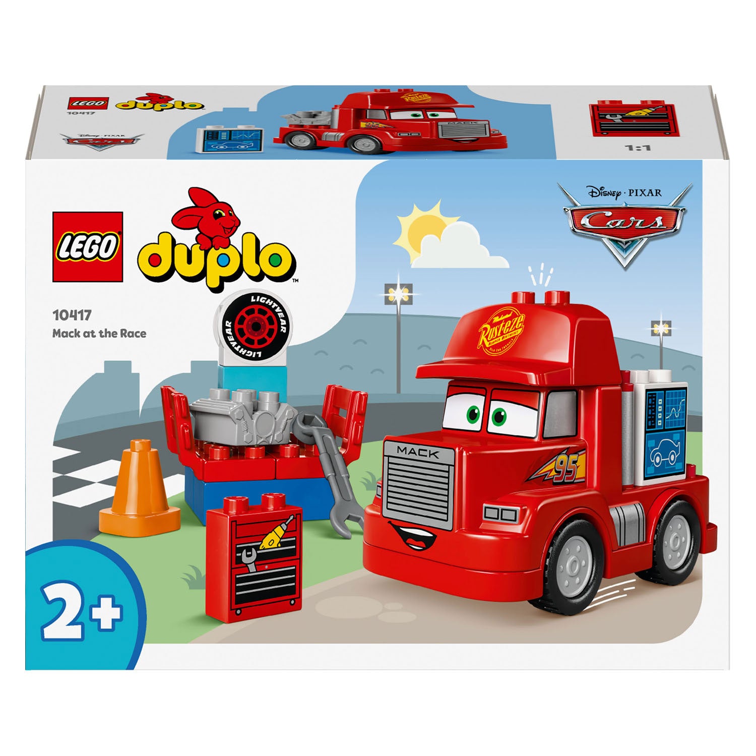 Lego duplo 10417 disney cars mack at the race