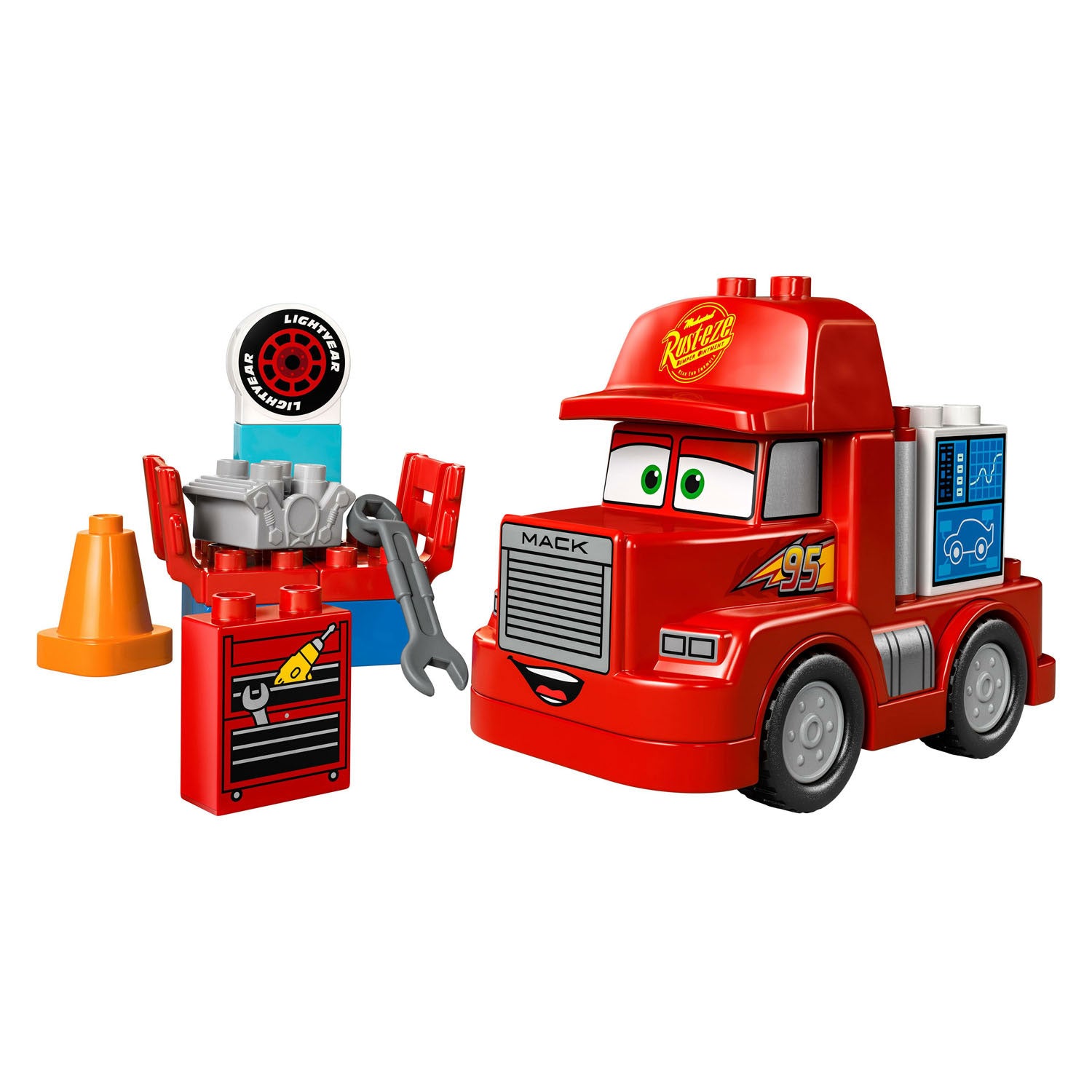 Lego duplo 10417 disney cars mack at the race