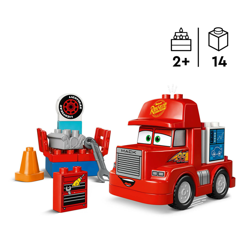 Lego duplo 10417 disney cars mack at the race