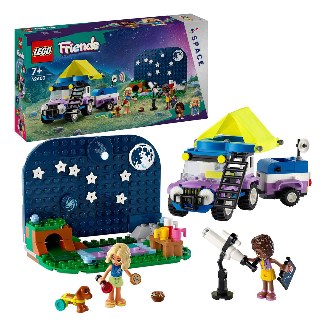 Lego friends - astronomisch kampeervoertuig constructiespeelgoed (42603)