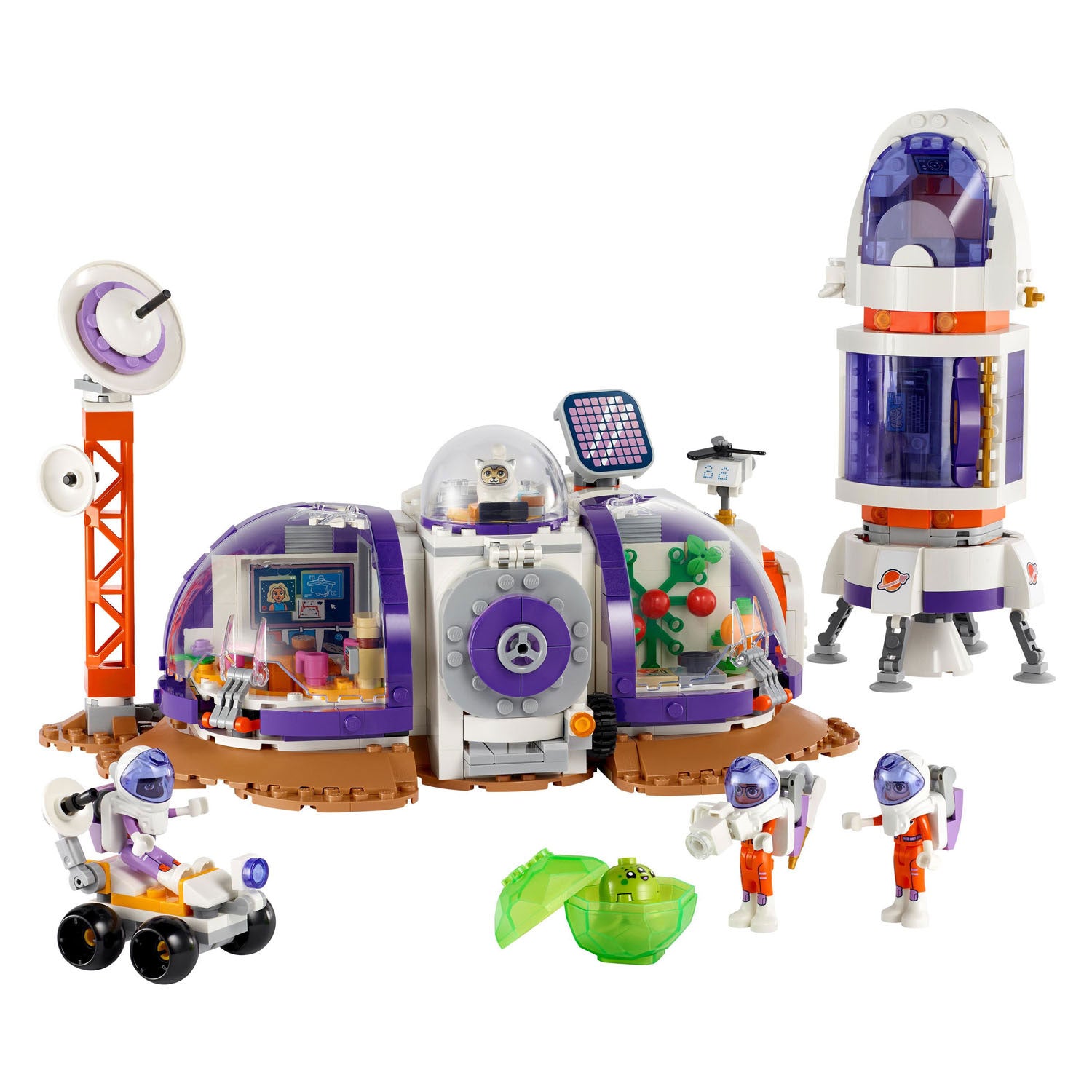 Lego friends - ruimtebasis op mars en raket constructiespeelgoed (42605)