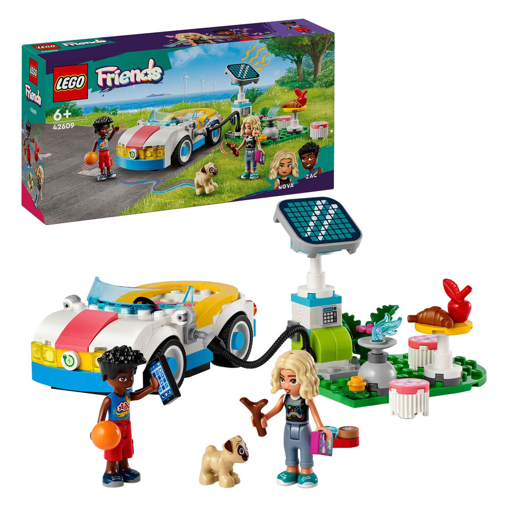 Lego friends electrische auto met oplaad punt 42609