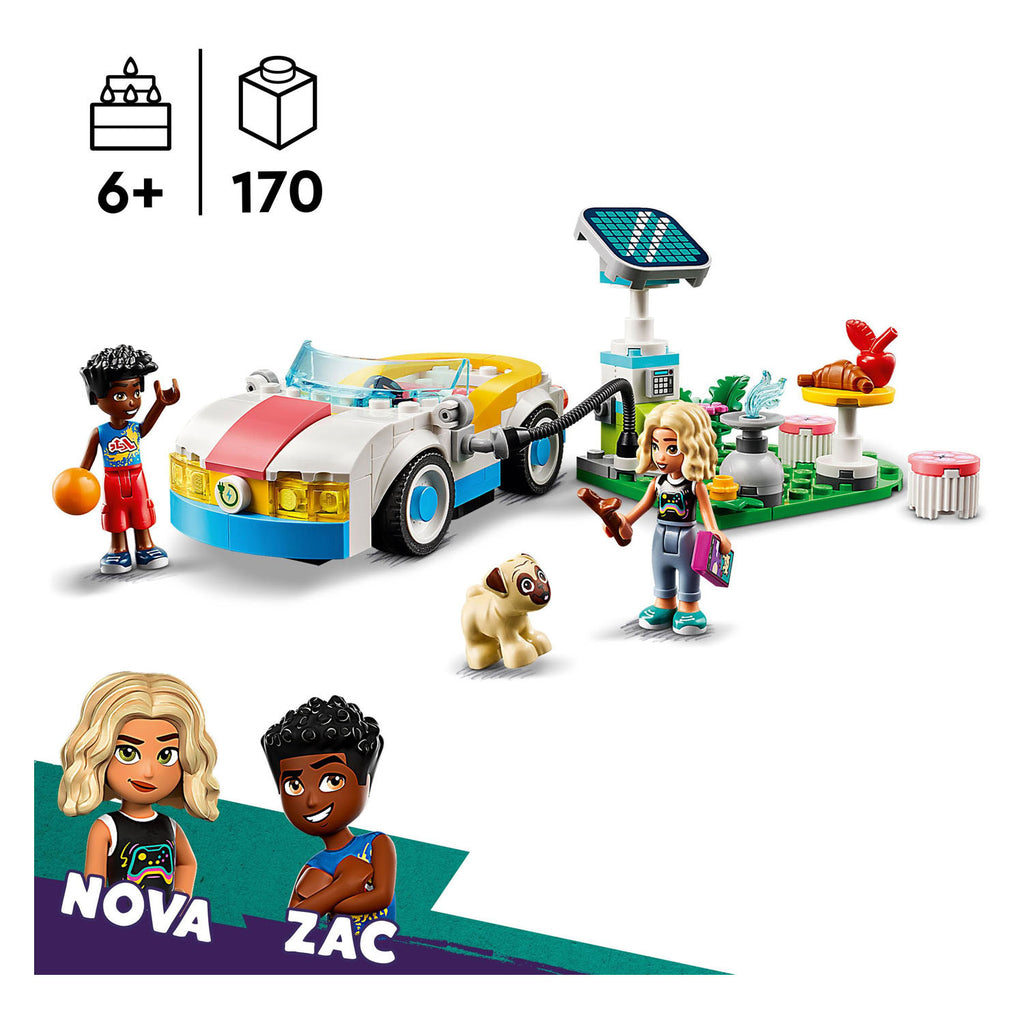Lego friends electrische auto met oplaad punt 42609