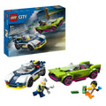 Lego city 60415 politiewagen en snelle autoachtervolging