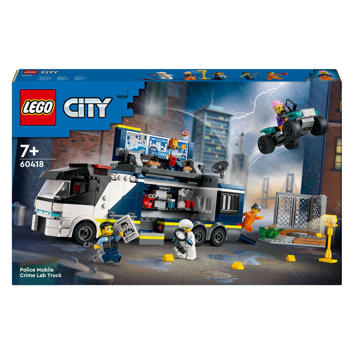 Lego 60418 city politielaboratorium in truck | 2 stuks