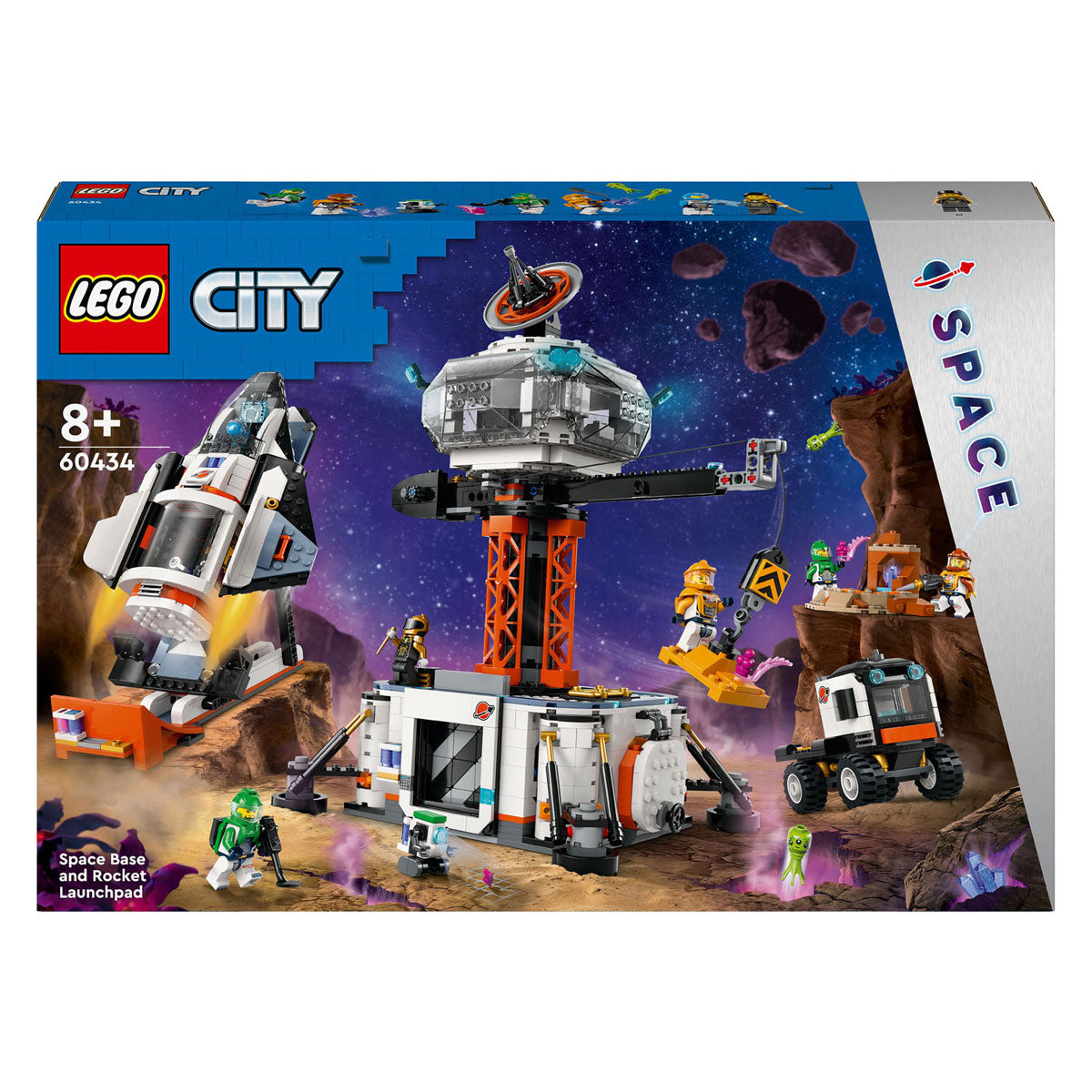 Lego city - ruimtebasis en raketlanceringsplatform constructiespeelgoed (60434)