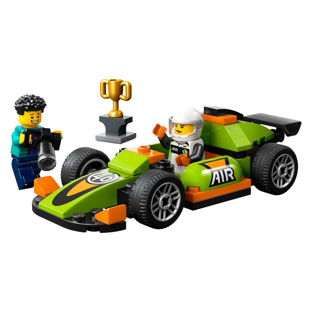 Lego city race wagen groen met 2 figuurtjes - 60399