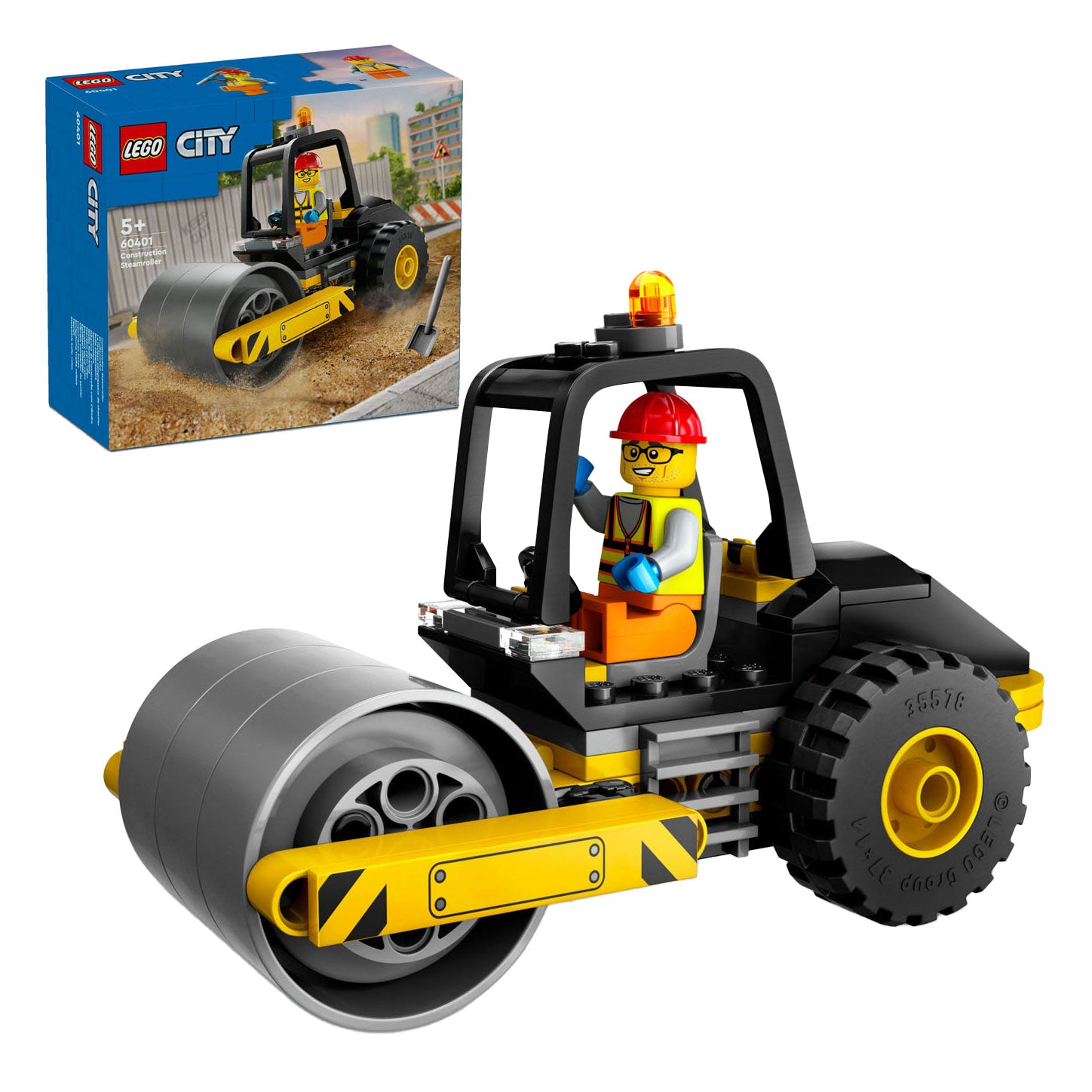Lego city constructie stoomwals 60401