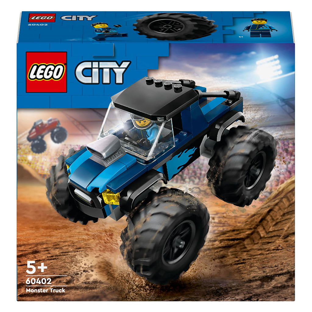 Lego city - blauwe monstertruck constructiespeelgoed (60402)
