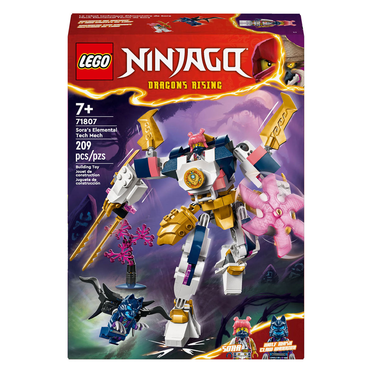Lego ninjago - sora's elementaire techmecha constructiespeelgoed (71807)