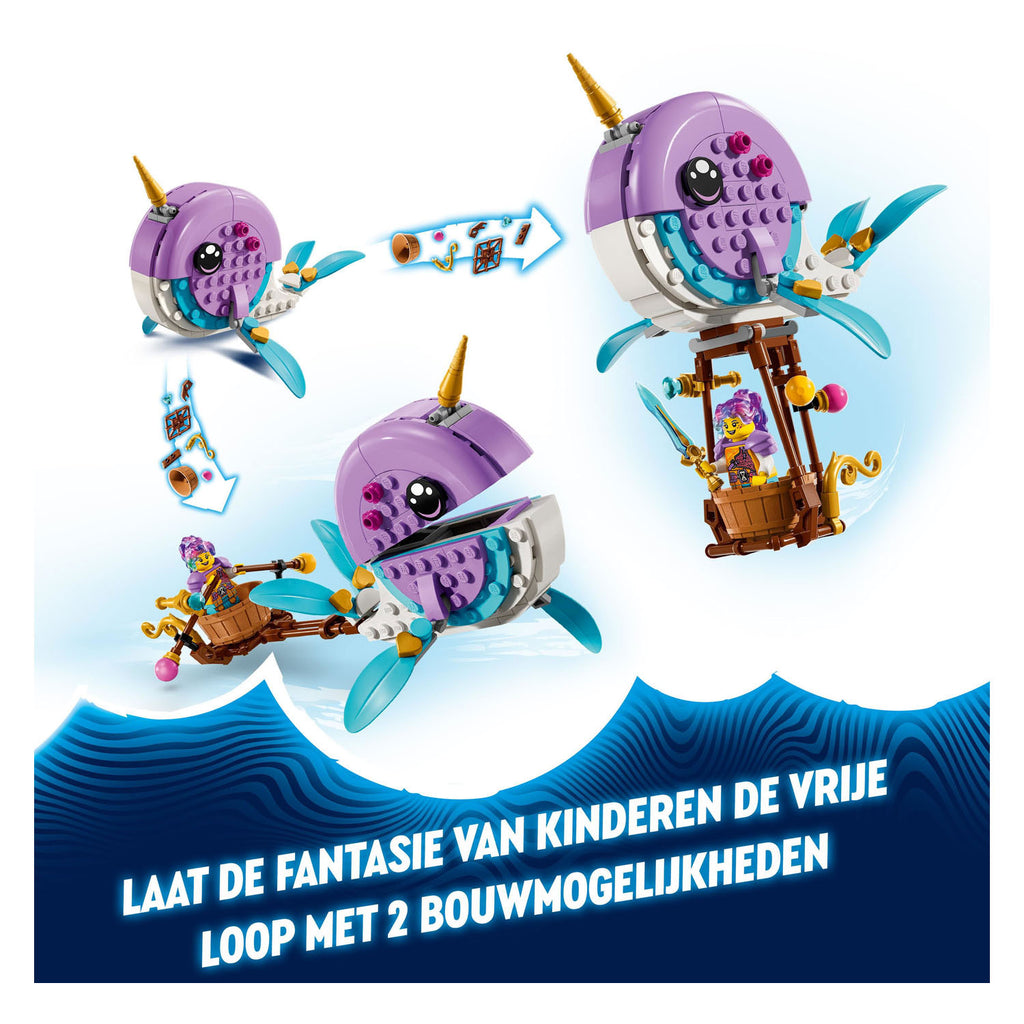 Lego dreamzzz - izzie's narwal-luchtballon constructiespeelgoed (71472)