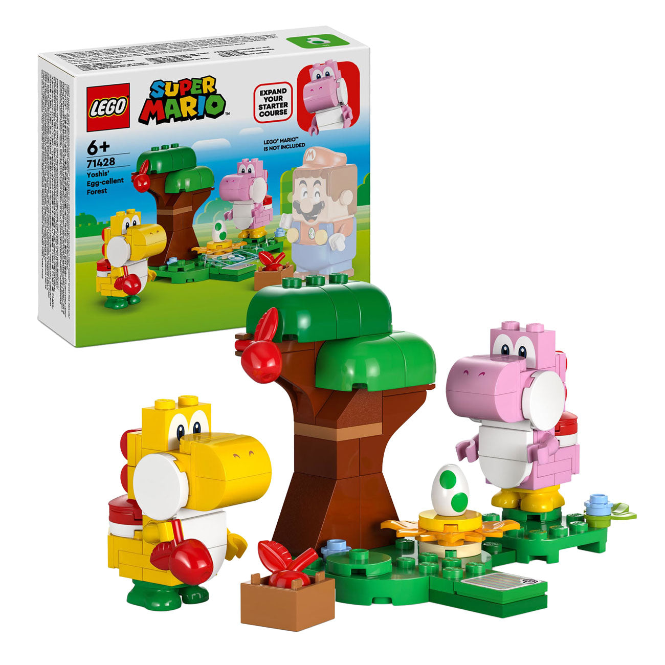 Lego 71428 super mario yoshi's egg cellent forest
