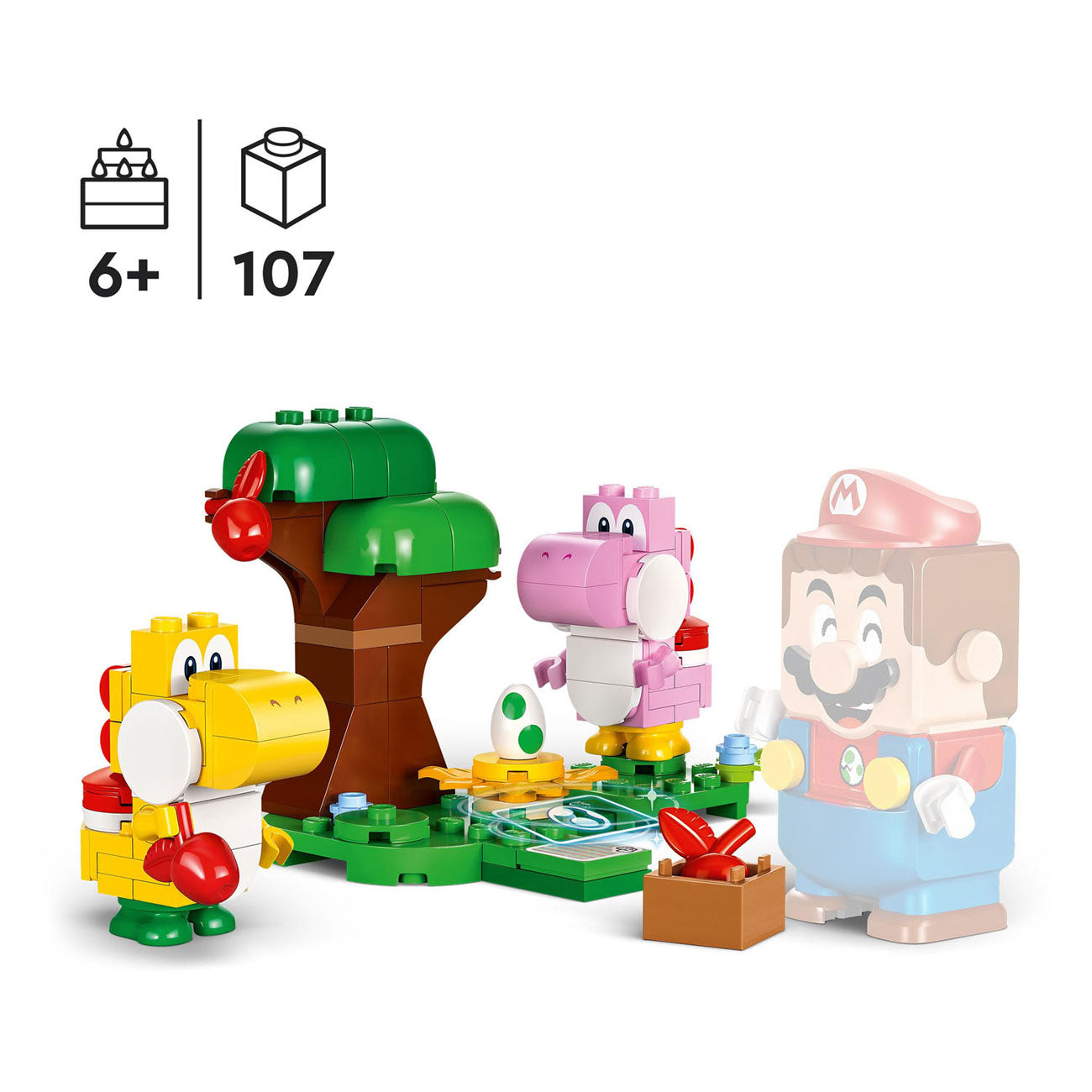 Lego 71428 super mario yoshi's egg cellent forest