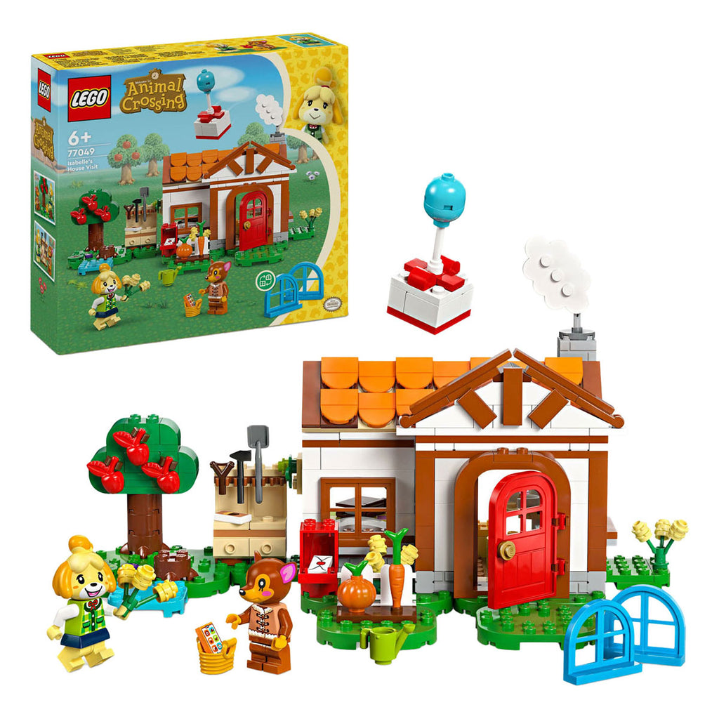 Lego 77049 animal crossing isabelle op visite