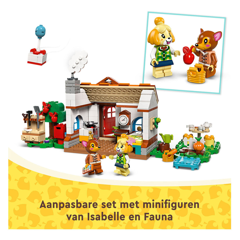 Lego 77049 animal crossing isabelle op visite