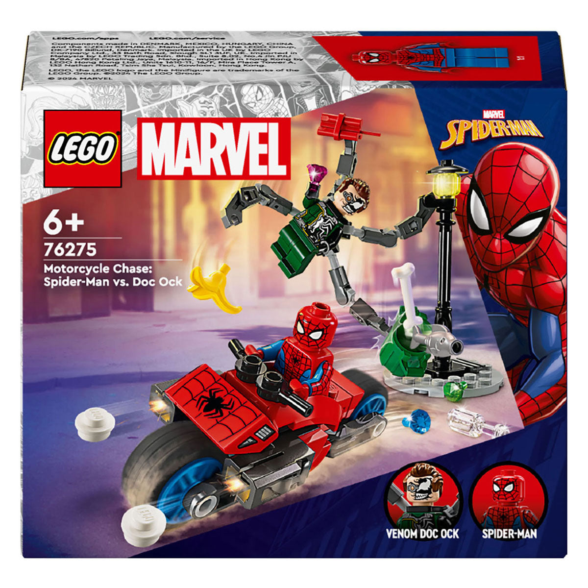 Lego LEGO Super Heroes 76275 Motorachtervolging: Spider-Man vs. Doc Ock