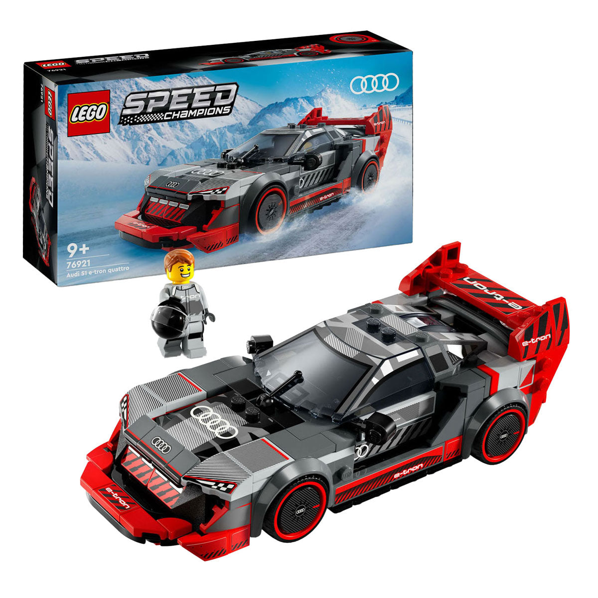 Lego speed champions - audi s1 e-tron quattro racewagen constructiespeelgoed (76921)