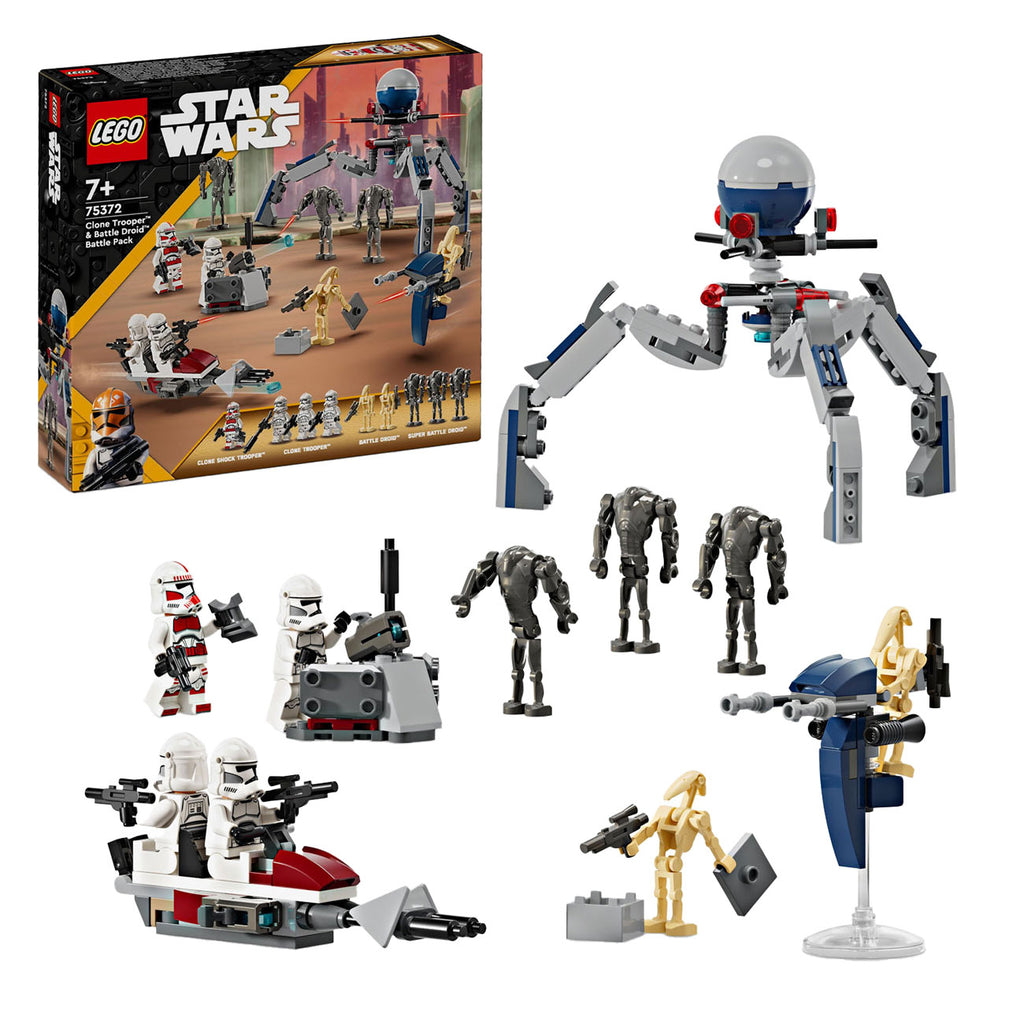 Lego star wars 75372 clone trooper en battle droid battle pack