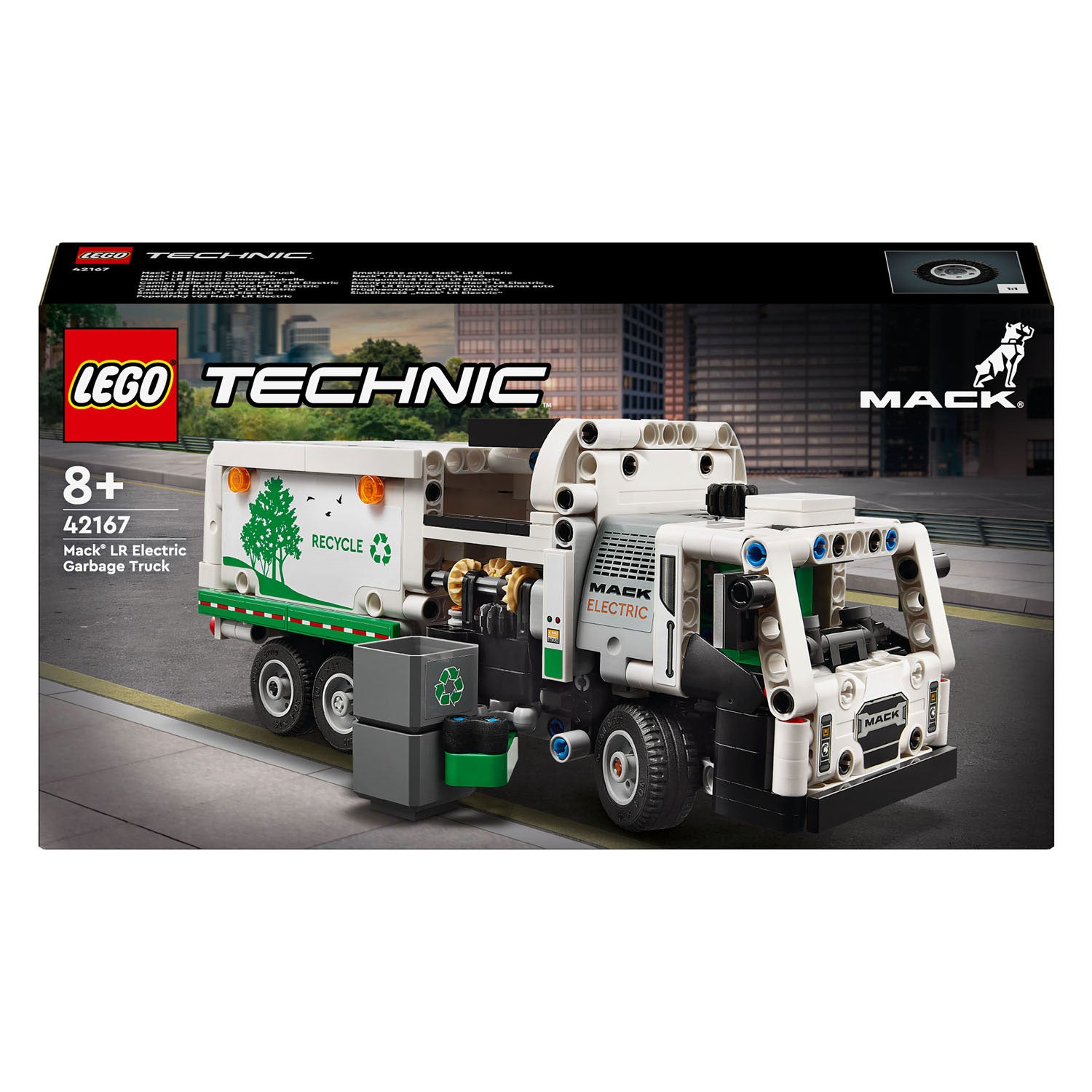 Lego technic 42167 mack lr electric vuilniswagen