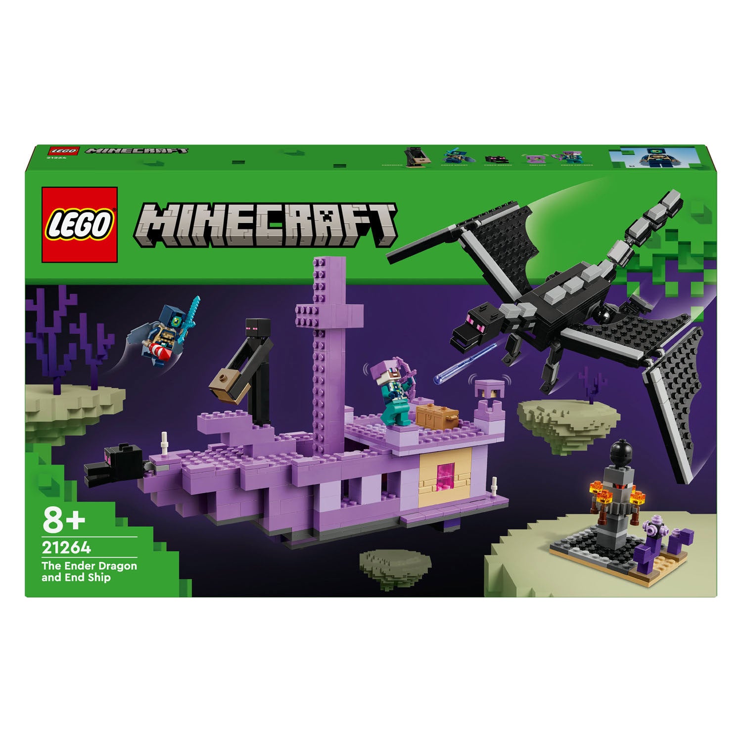 Lego 21264 minecraft de enderdraak en end-schip