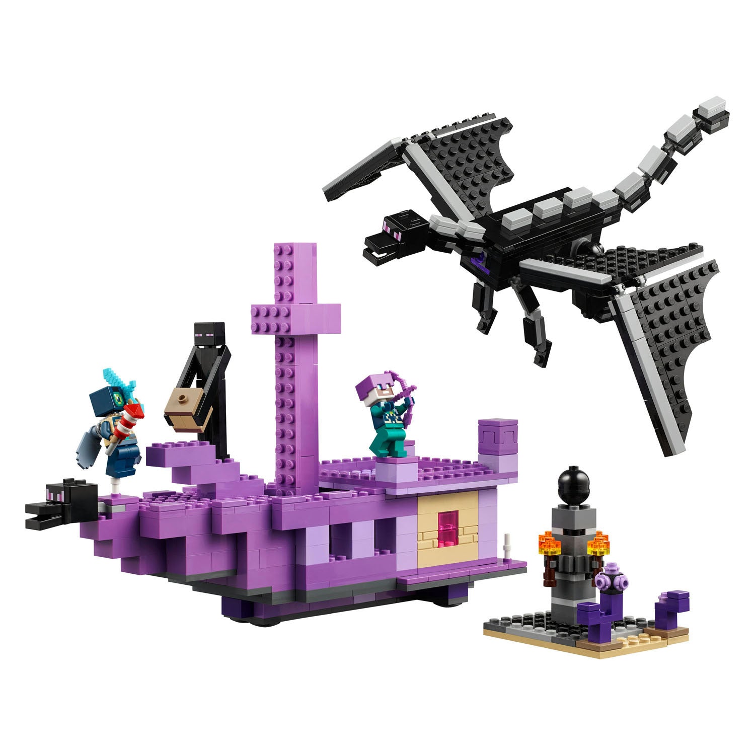 Lego 21264 minecraft de enderdraak en end-schip