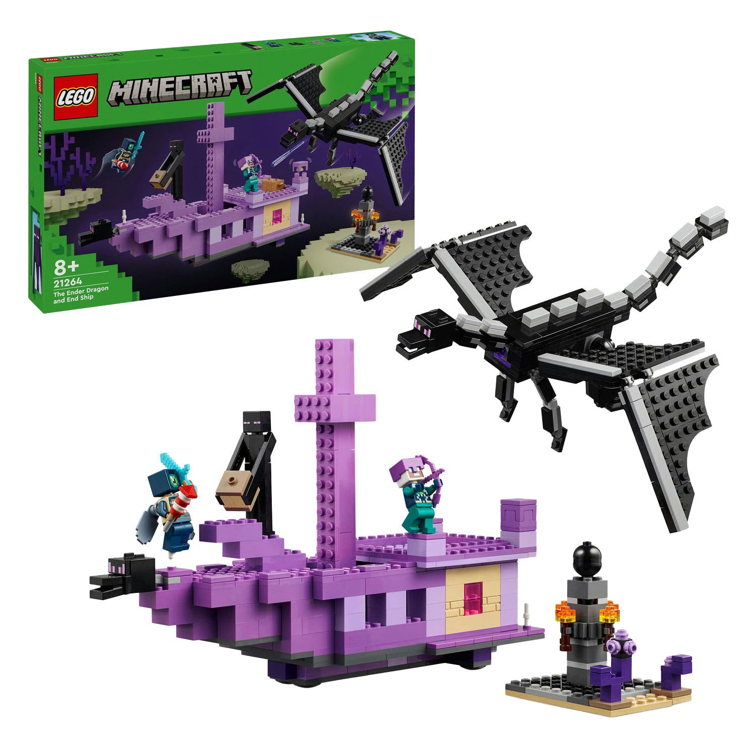 Lego 21264 minecraft de enderdraak en end-schip