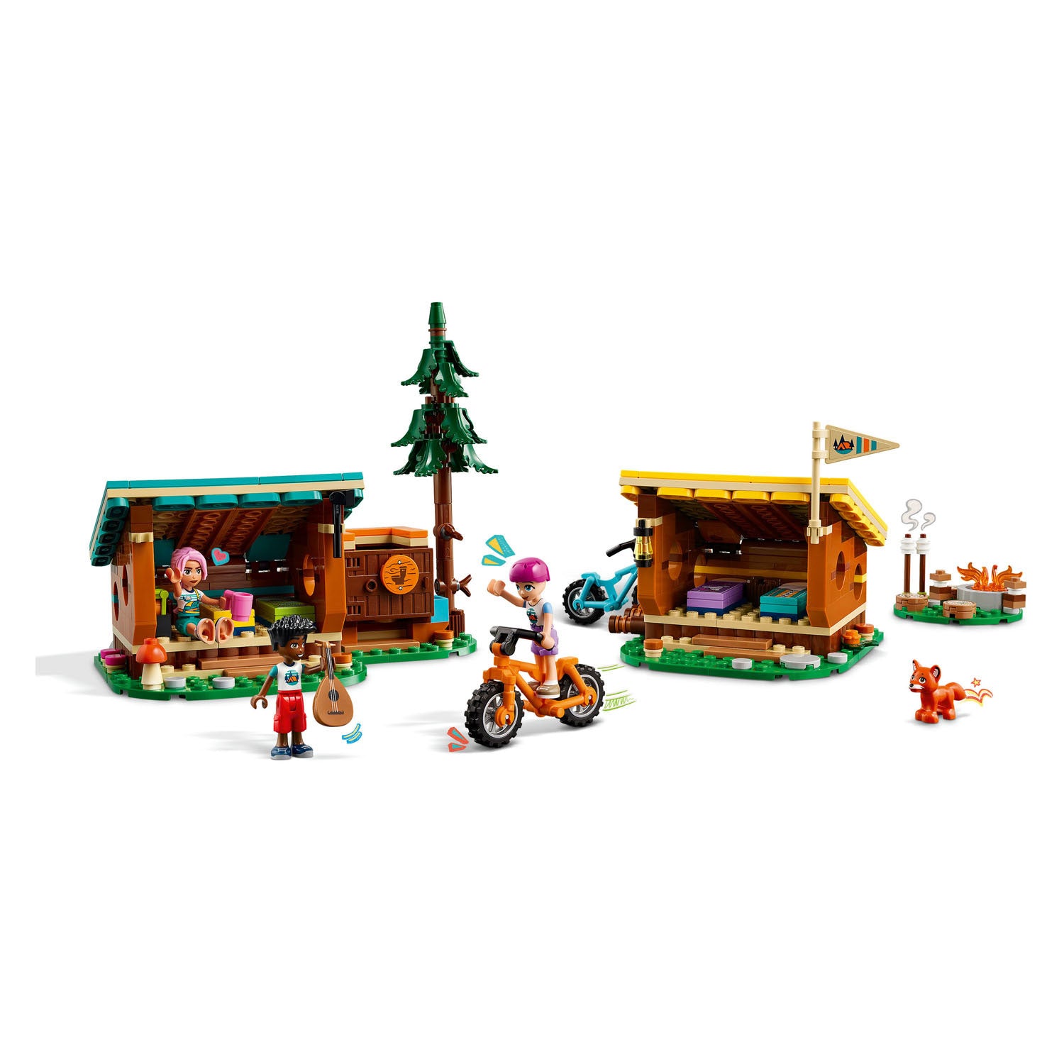 Lego 42624 friends avonturenkamp knusse boshutten