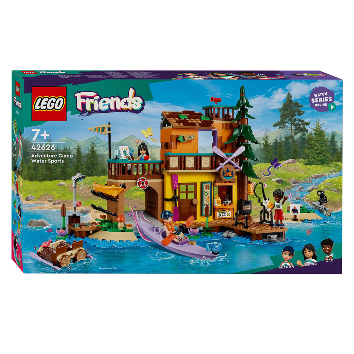 Lego 42626 friends avonturenkamp watersporten