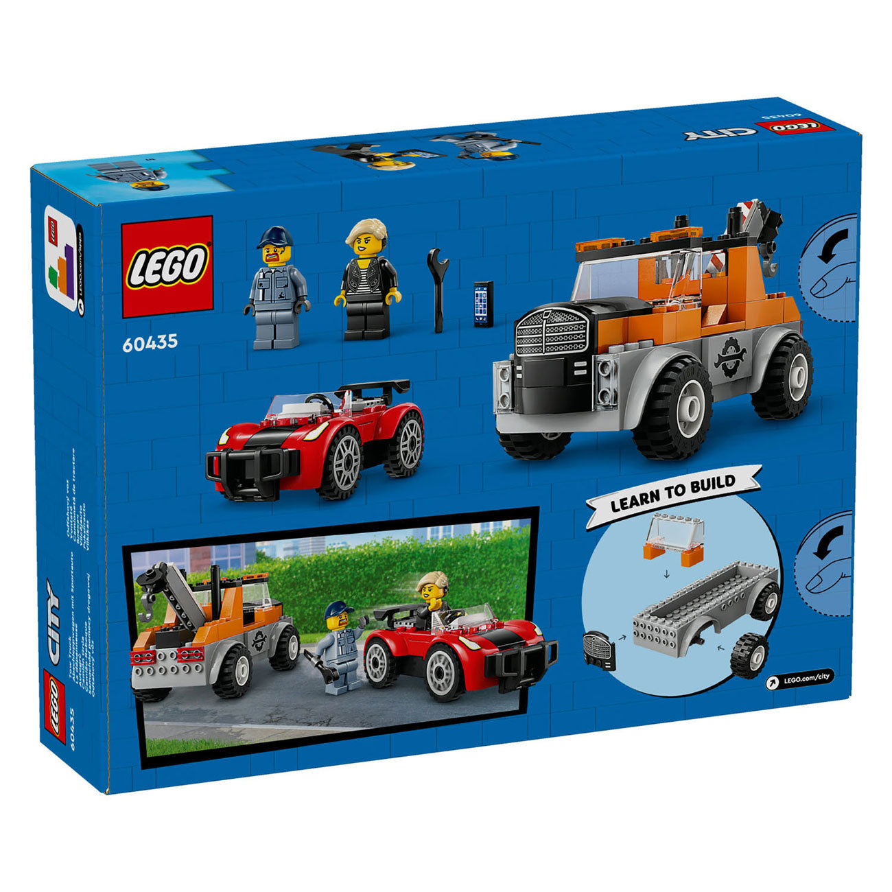 Lego city sleepwagen met sportauto reparatie - 60435