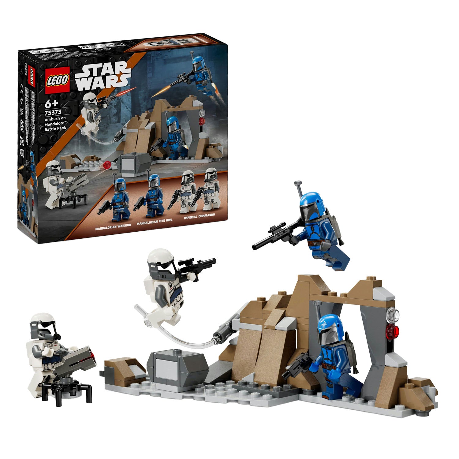 Lego star wars - hinderlaag op mandalore battle pack constructiespeelgoed (75373)