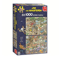 Jumbo jan van haasteren legpuzzel - 2in1 safari storm, 1000st.