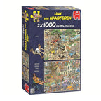 Jumbo jan van haasteren legpuzzel - 2in1 safari storm, 1000st.