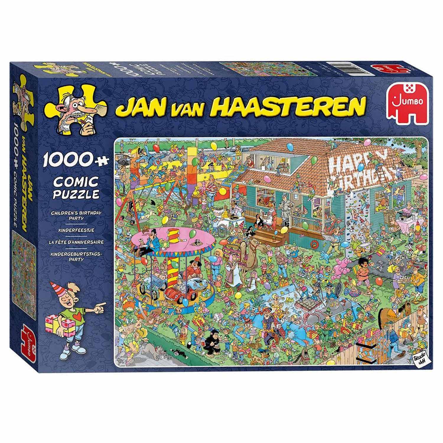 Jan van haasteren legpuzzel - birthday party, 1000st.