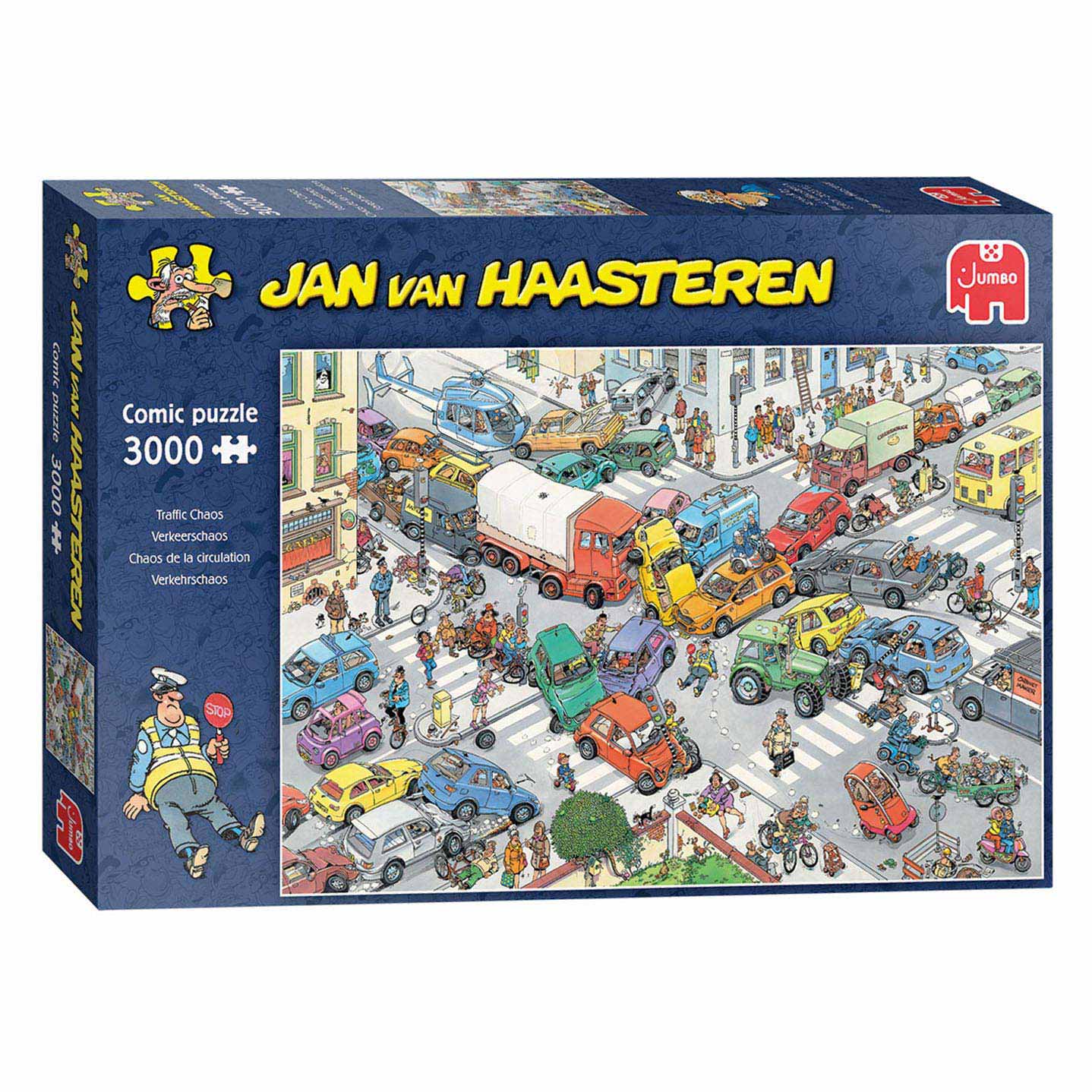 Jan van haasteren legpuzzel - traffic chaos, 3000st.
