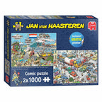 Jan van Haasteren Legpuzzel Traffic Chaos, 2x1000st.