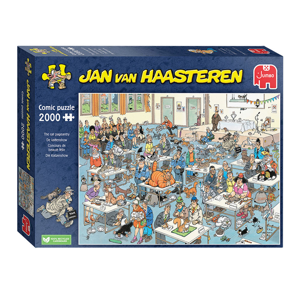 Jan van haasteren legpuzzel - kattenshow, 2000st.