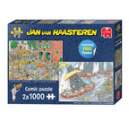 Jan van haasteren legpuzzel - hollandse tradities, 2x1000st.