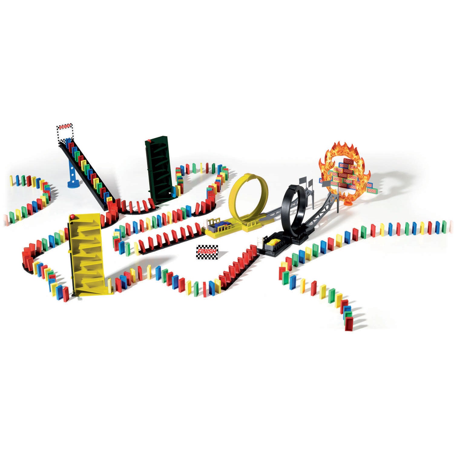 Goliath domino express crazy race domino stenen champion race met 150 domino stenen
