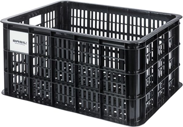 Basil fietskrat MIK L - groot - 40 liter - zwart