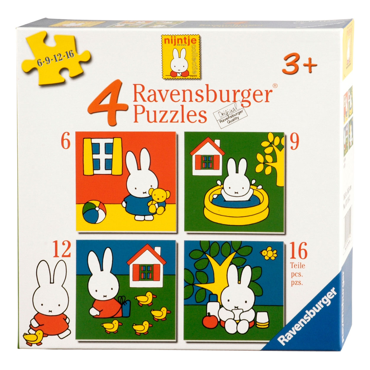 Nijntje ravensburger puzzel 6+9+12+16 stukjes