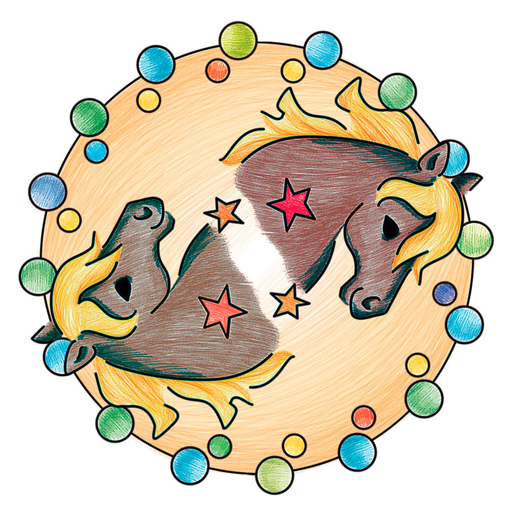 Mandala-designer ravensburger mini - horses
