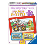 Ravensburger graafmachine, tractor en kiepauto, 3x6st.