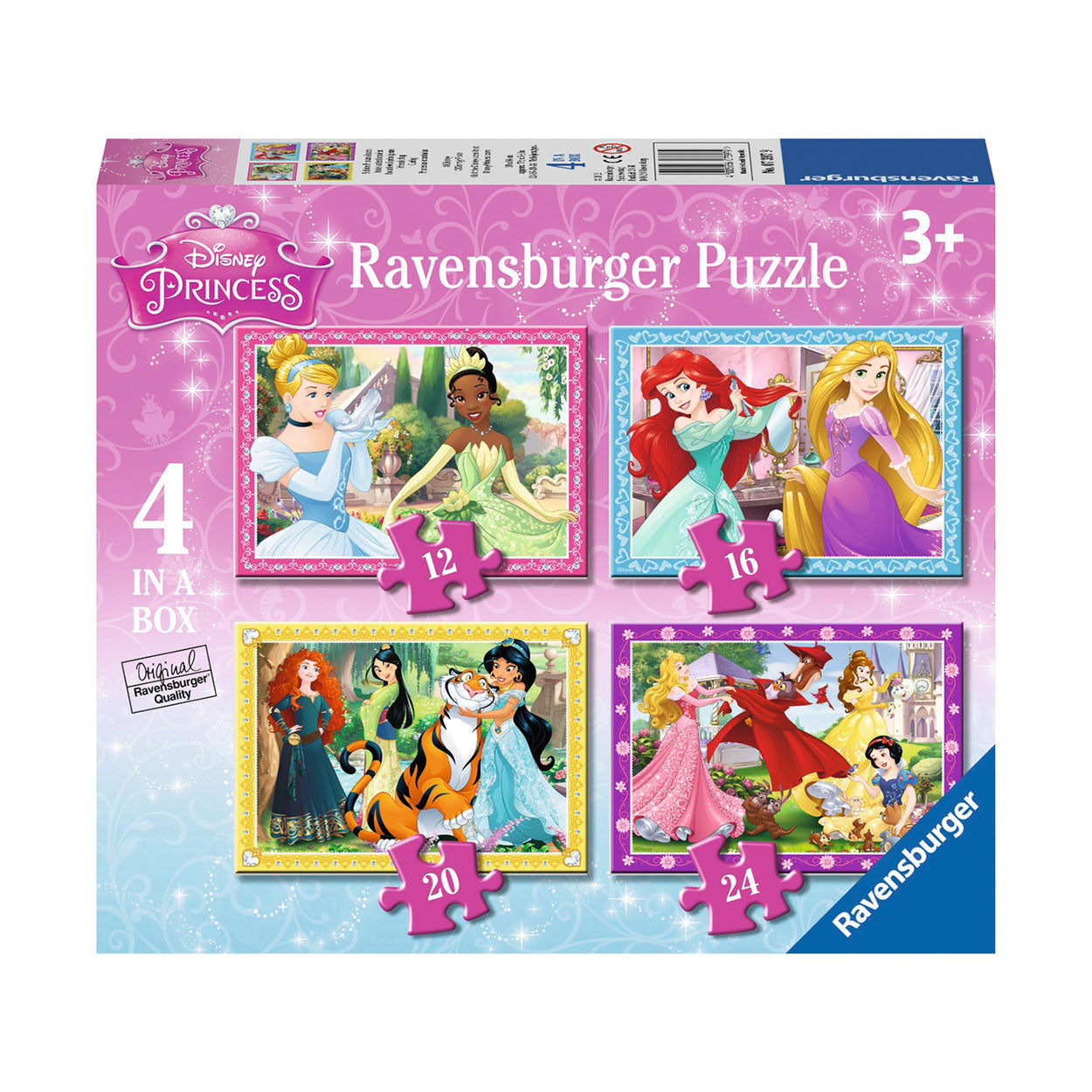 Ravensburger disney princess puzzel, 4in1